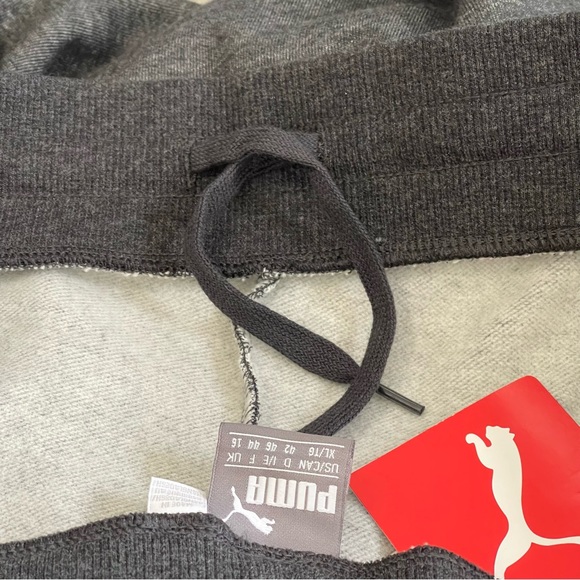Puma Dark/Heather Gray Essentials Fleece Pants NWT Size XL - Picture 7 of 11